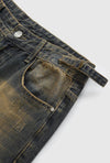 Heritage Rinse Torn Denim