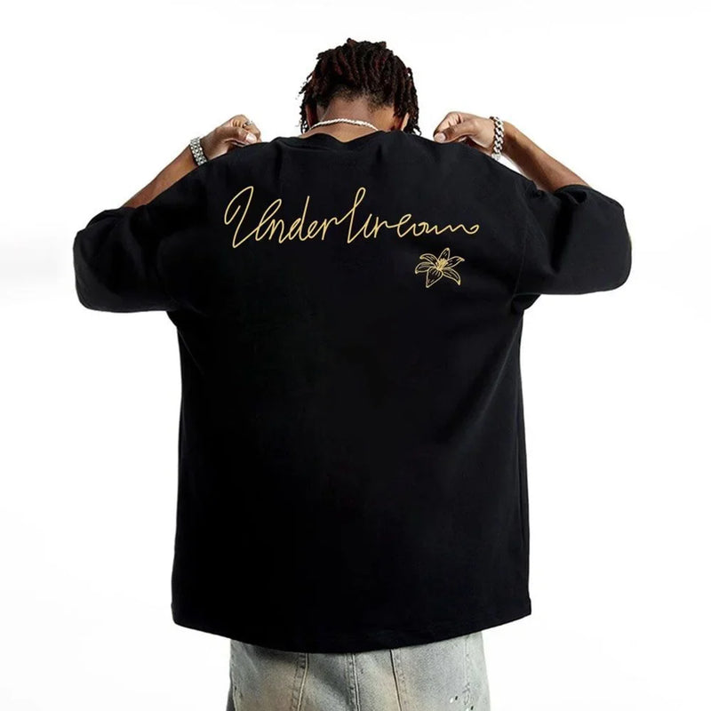 Millennium Featherlight Simple Unstructured Letters T-Shirt