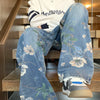 Botanical Bell-Leg Denim