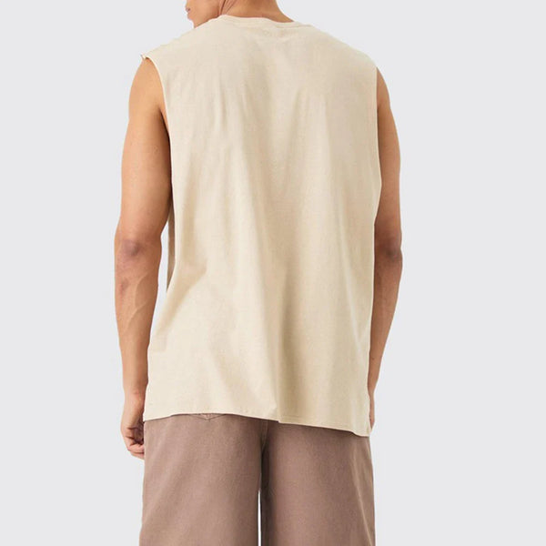 Airflow Imprinted Easy-Fit Sleeveless Performance T-Shirt alternatif görünüm