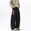 Black Bell Leg Denim Trousers Denim