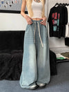 Kadın İspanyol Paça Jean Pantolon, stil görünüm — Navra Wear
