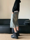 Rinse Faded Denim Shorts