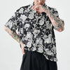 Monochrome Aloha Vacation Short Shirt