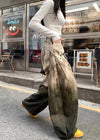 Cowboy Style Printing Wide Fit Denim