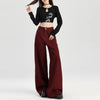 Classic Relaxed Red Emo High-Rise Denim