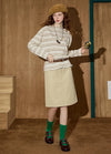 Nostalgia Chic Line-Pattern Long Sleeve T-Shirt