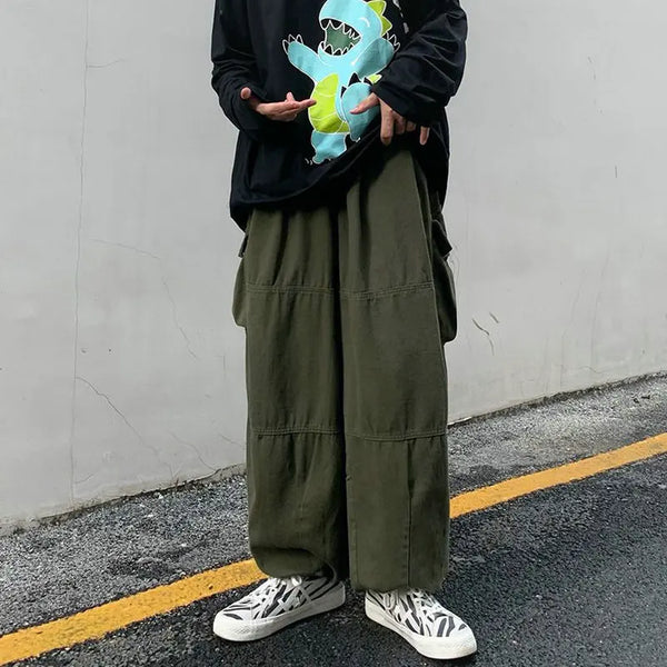 Wide Leg Relaxed Street Pants alternatif görünüm
