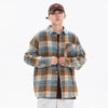 Mens Plaid Social Street Autumn Long Top
