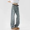 Oversized Energy  Broken Hole Slim Denim