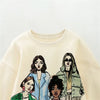 Air Drop Retro Print Crewneck