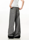 Chic High-Rise Relaxed Classic Gray Denim