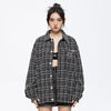 Black Colorpop Patch Oversized Top