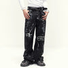 Western Style Graphic Print Relaxed Classic Denim