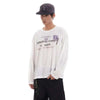 Pfnw Washed-Out White Letter Print T-Shirt