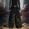 Metro Woodland Splicing Bell Leg Utility Denim