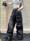 Black Rinse Streetware Relaxed Utility Denim