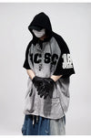 Hip-Hop Baskılı Oversize Sweatshirt, önden görünüm — Navra Wear