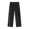 Çizgili Jean Pantolon, stil görünüm — Navra Wear