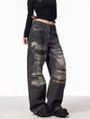 Heritage Streetware Black Torn Relaxed Denim