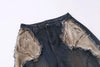 Heritage Torn Rinse Mosaic Denim