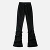 Black Slim Fit High-Rise Bell Bootcut Denim