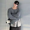 Elegant Seoul-Style Extended-Arm T Shirt
