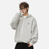 Stripe Stitch Boxy Y2K Hood