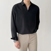 V-Neck Slim Luxury K-Cool Long Shirt