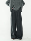 Chic Gray Wide-Leg