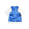 Fake Two Piece Artwork Print V-Neck Basketball T-Shirt