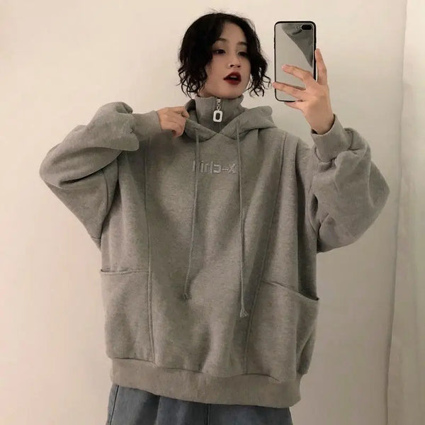 Thick Velvet Cool Winter Sweatshirt