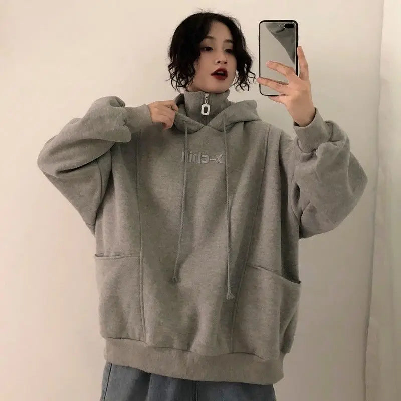 Thick Velvet Cool Winter Sweatshirt