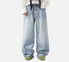 Western Style Rhinestone Printed Relaxed Denim