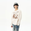 Archive Patterned Long Sleeve Hip Hop T-Shirt