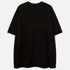 Print Relaxed-Cut Shadow Patterned Counter-Culture T-Shirt