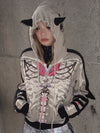 Dark Bow Skull Print Sweatshirt