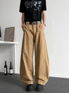 2000s Sleek Khaki Mosaic Cyber Denim