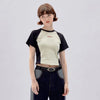 Urban-Edge Classic Epoch Faded Era Hallyu Style Slim Spliced T-Shirt