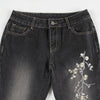 Botanical Stitched Bell Denim