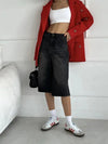 Metro Low Waist Wide Leg Denim Shorts