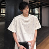 High Quality Sequin Mosaic Shoulder T-Shirt