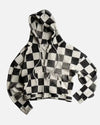 Dark Check Zip Sweatshirt