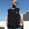 Stand-Out Shark Print Sleeveless T-Shirt