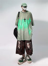 Throwback Concrete-Jungle Boxy-Fit Rebel-Cut Print T-Shirt