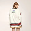 Back-In-Time Relaxed-Cut Letter Illustrated Long T-Shirt