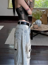 2000s Metro Heritage Blue Boyfriend Torn Denim