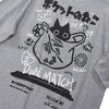 Kedi Baskılı Oversize Tişört, yakın çekim — Navra Wear