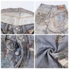 Blue Link Print Relaxed Classic Denim