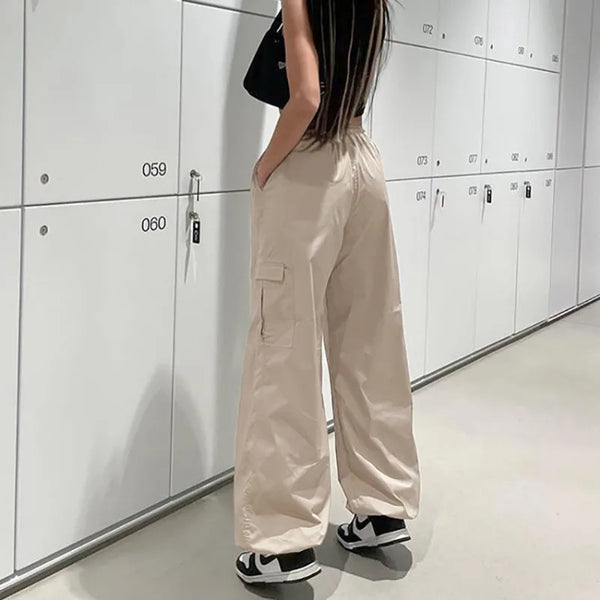 Heritage High-Rise Wide Leg Street Pants alternatif görünüm